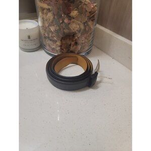 Lejon Leather Belt Size 46 Black Italian Calfskin USA Made - Excellent Condition